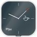 Leitz Cosy Wall Clock Glass Silent Velvet Grey 90170089 LZ12507