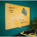Leitz Cosy Magnetic Glass Whiteboard 600x400mm Warm Yellow 70420019 LZ12605