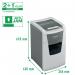 Leitz IQ Autofeed Office 150 Automatic Cross-Cut Paper Shredder P-4 White 80131000 LZ12633