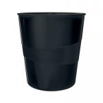 Leitz Recycle Waste Bin 15L Black 53280095 LZ12747