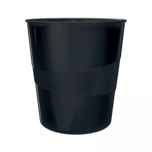 Leitz Recycle Waste Bin 15L Black 53280095 LZ12747