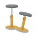 Leitz Ergo Cosy Active Sit/Stand Stool 370x370x690mm Warm Yellow 65180019 LZ12945