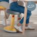 Leitz Ergo Cosy Active Sit/Stand Stool 370x370x690mm Warm Yellow 65180019 LZ12945