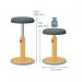 Leitz Ergo Cosy Active SitStand Stool 370mm Warm Yellow 65180019 LZ12945
