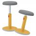 Leitz Ergo Cosy Active Sit/Stand Stool 370x370x690mm Warm Yellow 65180019 LZ12945