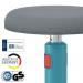 Leitz Ergo Cosy Active Sit/Stand Stool 370x370x690mm Calm Blue 65180061 LZ12946