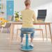 Leitz Ergo Cosy Active Sit/Stand Stool 370x370x690mm Calm Blue 65180061 LZ12946