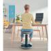 Leitz Ergo Cosy Active Sit/Stand Stool 370x370x690mm Velvet Grey 65180089 LZ12947