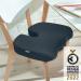 Leitz Ergo Cosy Seat Cushion 355x455x75mm Velvet Grey 52840089 LZ12957