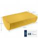 Leitz Ergo Cosy Foot Rest 260x405x140mm Warm Yellow 53710019 LZ12958