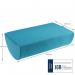 Leitz Ergo Cosy Foot Rest 260x405x140mm Calm Blue 53710061 LZ12959