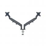 Leitz Ergo Dual Monitor Arm Dark Grey 65370089 LZ13468