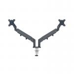 Leitz Ergo Dual Monitor Arm Dark Grey 65370089 LZ13468