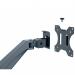 Leitz Ergo Dual Monitor Arm Dark Grey 65370089 LZ13468