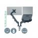 Leitz Ergo Dual Monitor and Laptop Arm Dark Grey 65380089 LZ13470