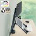 Leitz Ergo Dual Monitor and Laptop Arm Dark Grey 65380089 LZ13470