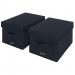 Leitz Fabric Storage Box with Lid Twinpack Small Grey 61460089 LZ13493