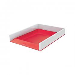 Leitz WOW Letter Tray Duo Colour WhiteRed 53611026 LZ13523