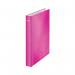 Leitz WOW Ring Binder 2 D-Ring 25mm A4 Pink (Pack of 10) 42410023 LZ32865