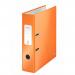 Leitz Wow 180 Lever Arch File 80mm A4 Orange (Pack of 10) 10050044 LZ33022
