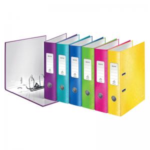 Leitz Wow 180 Lever Arch File 80mm A4 Assorted Pack of 10 10051099