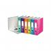 Leitz Wow 180 Lever Arch File 50mm A4 Assorted (Pack of 10) 10061099 LZ33107