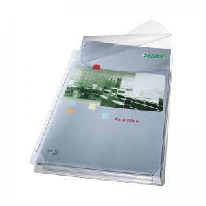 Leitz Expanding Pocket with Flap A4 Clear Pack of 5 47573003 LZ36321