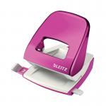 Leitz NeXXt WOW Metal Office Hole Punch Metallic Pink 50081023 LZ39595