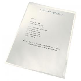 Leitz Recycled Cut Flush Folders A4 Clear (Pack of 100) 40011003 LZ39719
