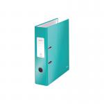 Leitz Wow 180 Lever Arch File 80mm A4 Ice Blue (Pack of 10) 10050051 LZ55701