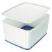 Leitz MyBox Large Storage Box With Lid White/Grey 52161001
