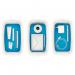 Leitz MyBox Small Storage Box With Lid WhiteBlue 52291036 LZ58838