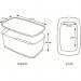 Leitz MyBox Small Storage Box With Lid WhiteBlue 52291036 LZ58838