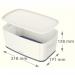 Leitz MyBox Small Storage Box With Lid WhiteGreen 52291064 LZ58839
