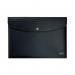 Leitz Recycle Document Wallet Plastic A4 Black (Pack of 10) 46780095 LZ60892