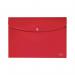 Leitz Recycle Document Wallet Plastic A4 Red (Pack of 10) 46780025 LZ61100