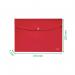 Leitz Recycle Document Wallet Plastic A4 Red (Pack of 10) 46780025 LZ61100