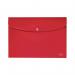 Leitz Recycle Document Wallet Plastic A4 Red (Pack of 10) 46780025 LZ61100