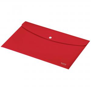 Photos - File Folder / Lever Arch File LEITZ Recycle Document Wallet Plastic A4 Red Pack of 10 46780025 