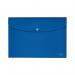 Leitz Recycle Document Wallet Plastic A4 Blue (Pack of 10) 46780035 LZ61101