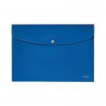 Leitz Recycle Document Wallet Plastic A4 Blue (Pack of 10) 46780035 LZ61101