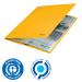Leitz Recycle Card Folder/Elastic Bands A4 Yellow (Pack of 10) 39080015 LZ61111