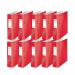 Leitz WOW Lever Arch File A4 80mm Red (Pack of 10) 10050026 LZ61967