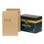New Guardian Envelopes Pocket Self Seal Window 130gsm C4 324x229mm Manilla Ref M27503 [Pack 250] M27503