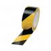 Vinyl Tape Hazard YellowBlack 50mmx33m (Pack of 6) PVC-50-33-HAZYB MA19371