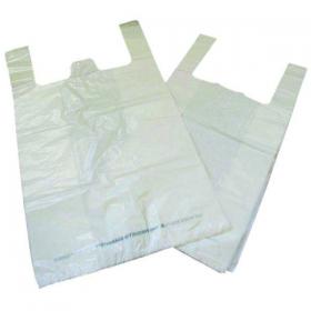 Carrier Bag Biodegradable White (Pack of 1000) MA21135 MA21135