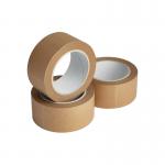 Hazel 4D Paper Tape Self Adhesive 48mmx50m Buff Barcoded (Pack of 6) SAP5050BV MA80130
