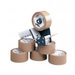Tape Dispenser with 6 Rolls PP Tape 50mmx66m Pack of 6 9761BDP01 MA99111