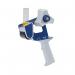 The Ambassador Packing Tape & Dispensers Safety Tape Dispenser features a retractable blade for easy and safe cutting. The design is sleek and practical, with a sturdy structure that ensures durability. The dispenser is compact and lightweight, making it convenient for both home and office use.