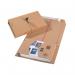 This photo shows a stack of 25 Smart Box Packing Boxes. Each box is brown and measures 270x190x80mm, with the product label MA99313. They are designed for mailing and have a sleek, smart appearance.